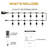 24 Ft. Black Filament String Light 12 Bulbs, Connect Up To 6