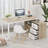 Fort Myers Reversible Multi-Functional Desk with Storage Drawers and Open Shelving-973316516