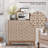 Geometric Design Sideboard With Adjustable Shelves