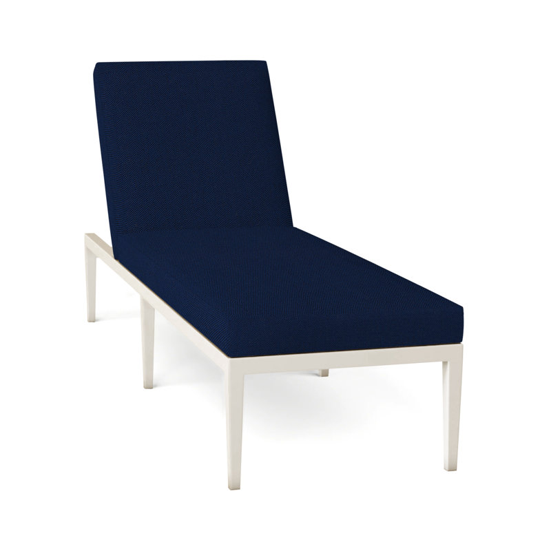 Elegante Aluminum Chaise - Midnight, Welt, Natural White, Elegante #97 Midnight