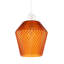 17 cm H Novelty Glass Pendant Shade ( No Direct Attachment Method ) in Orange