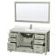 Sheffield 60" Freestanding Single Bathroom Vanity with Quartz Top with 58" Mirror-1482647298-1482647299-1482676381
