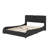 Luxurious Faux Leather Platform Bed Boasting A Reinforced Headboard, Bluetooth Audio, And RGB LED Lighting-93494415-93494409