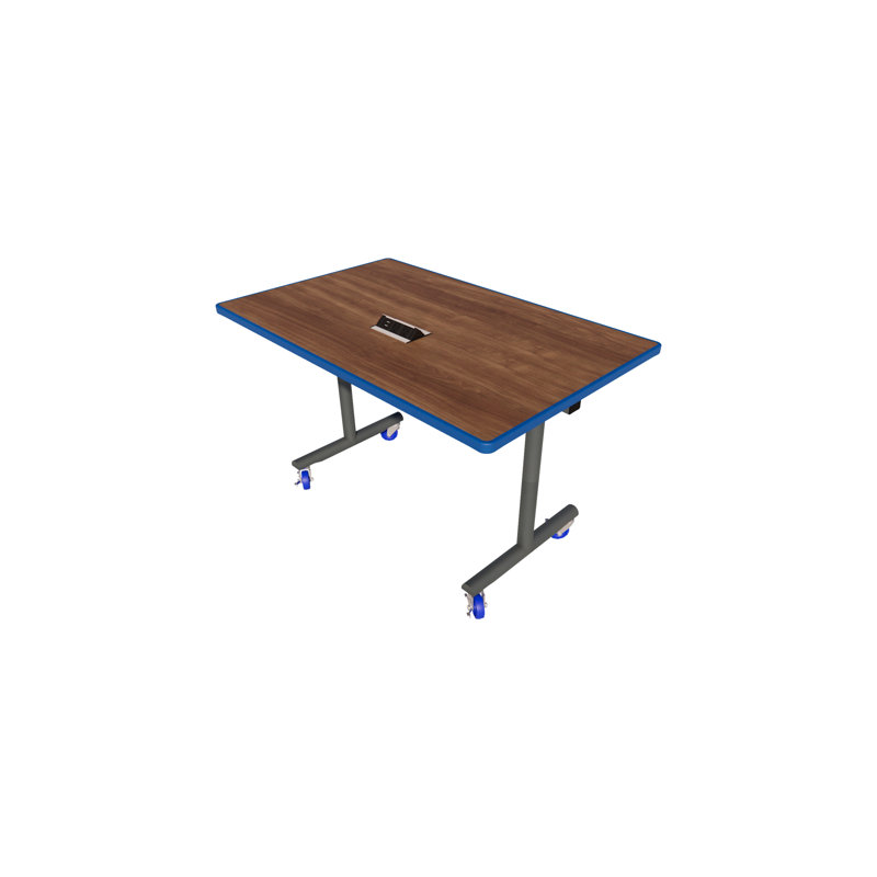 Mobile Folding Booth Table, 29'' H x 48'' L x 30'' W