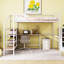 Lit mezzanine double pour enfants Tirrelle-2090652940
