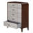 Houston 5-Drawer Accent Chest - Walnut
