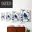 Reproduction encadrée FLORAL Series DLXVII - bois massif-479371471