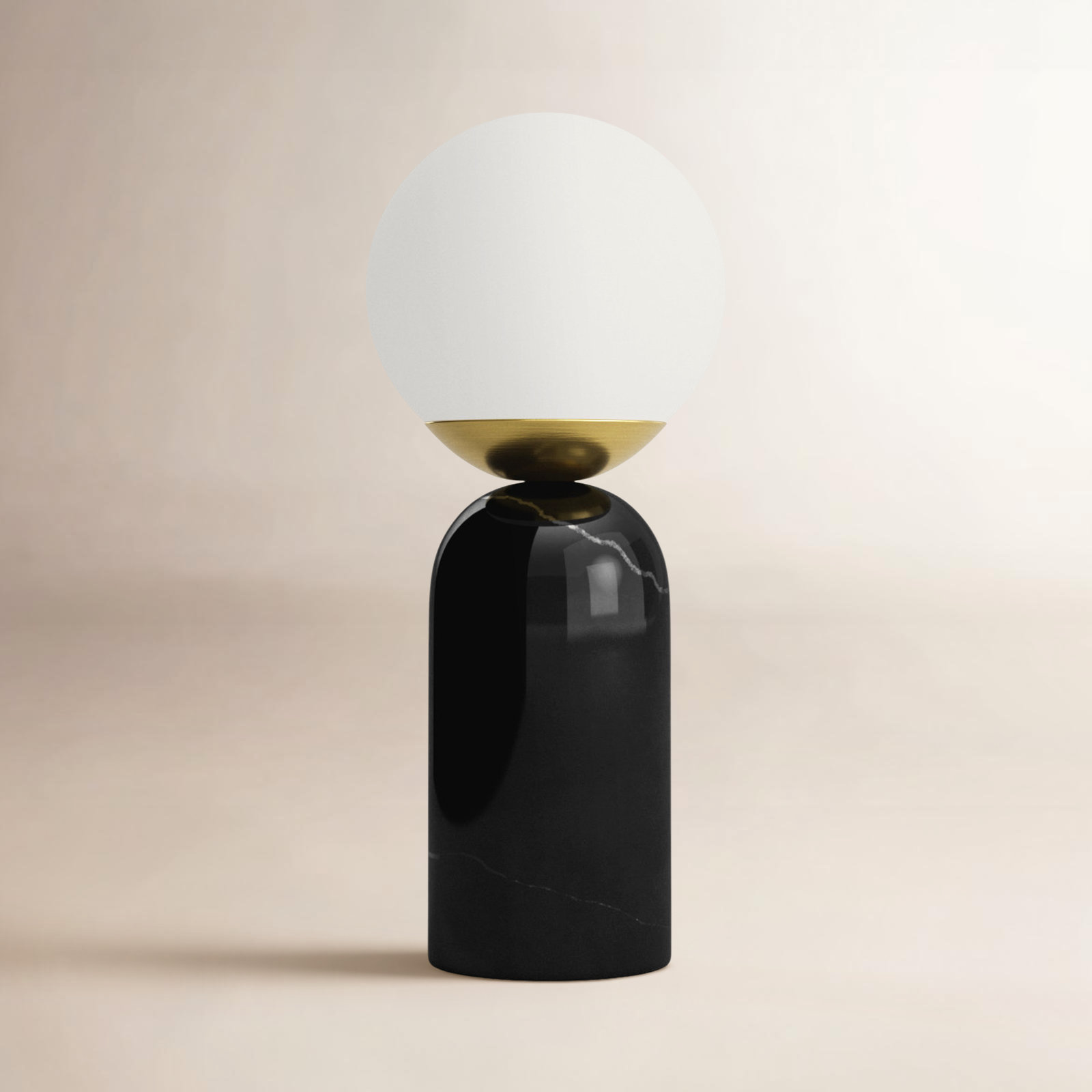Marble Novelty Lamp, Black