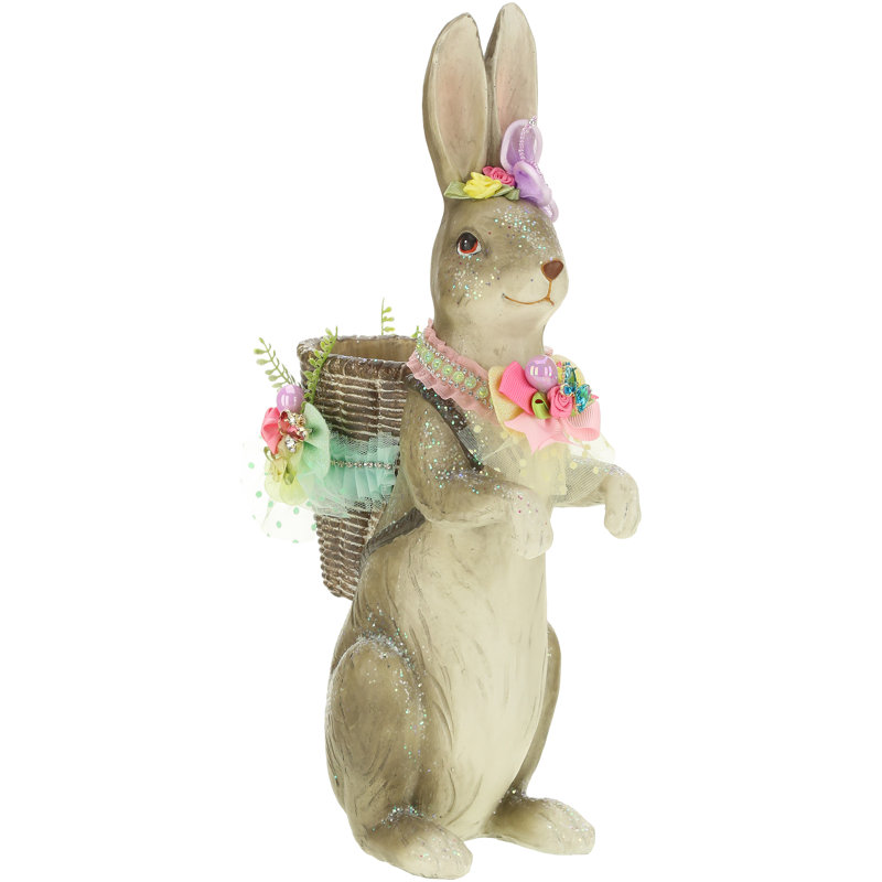 Jeweled Rabbit with Basket