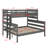 Twin XL Over Queen Bunk Bed With Ladder-120034838