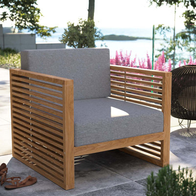 Fauteuil d'extérieur en bois de teck