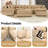 137.7" Corduroy Sectional Corner Sofa 7 Piece Oversized Modular Deep Seat Cloud Couch With Upholstered Movable Ottoman-502467050-502846335