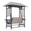Colemon 2 Person Metal Hanging Porch Swing and Cushions