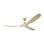 Visual Comfort Fan Maverick Smart 70 LED Indoor Ceiling Fan with Threaded Downrod, Natural Honey blades and Handheld Remote