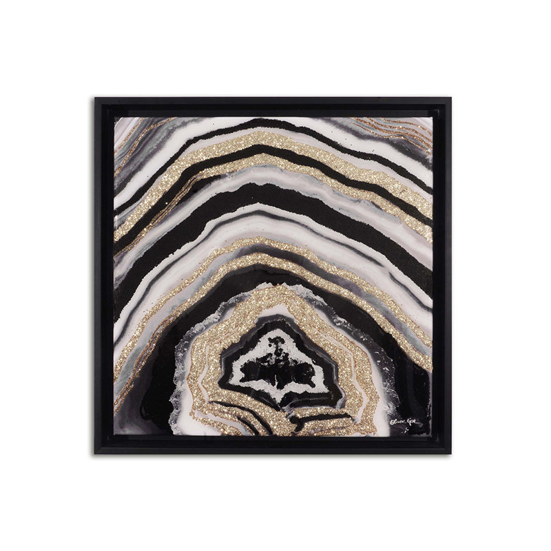Noir Adore Geode, 25" H x 25" W