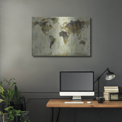 «Bronze World Map» par Silvia Vassileva