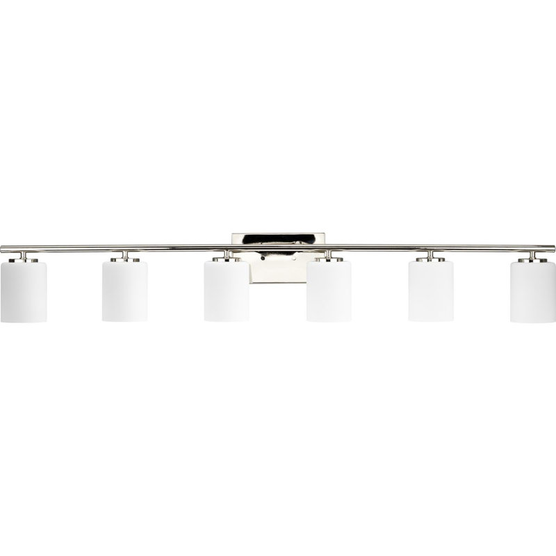 Asees 6 - Light Dimmable Vanity Light, Polished Nickel