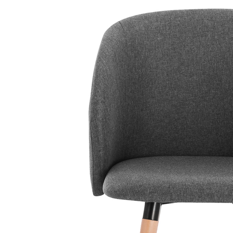 Ashburton Upholstered Dining Chair, Dark Grey