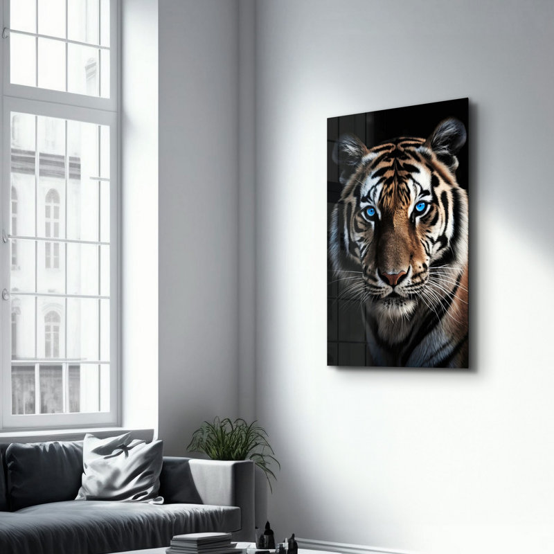 Elegant Tempered Glass Wall Art Painting, 13.8 x 21.7 inches | 100% Tempered Glass, Thickness: 0.16 inches | UV Printed for Vibrant Colors | Perfect for Home Decor, Living Room, & Office Spaces