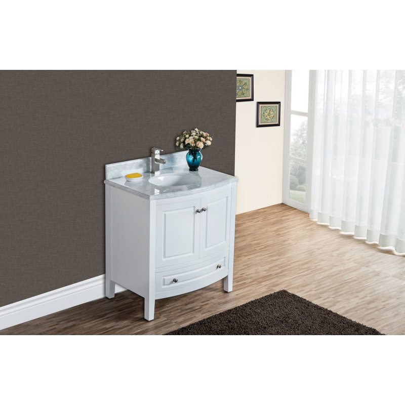 Ensemble de meuble-lavabo simple 30 po Kaminski, Blanc