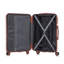 20 po / 24 po / 28 po 3 pièces / ensemble en valise à roulettes ABS, couleur assortie, avec serrure à combinaison-131182907