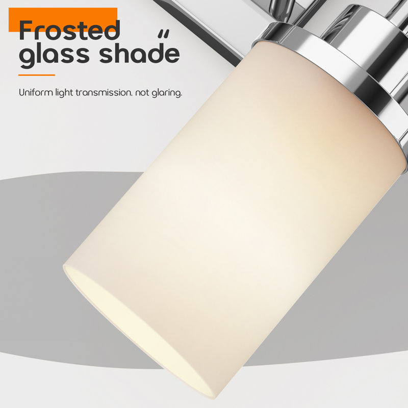 4-Light Bathroom Vanity Lighting, Polished Chrome