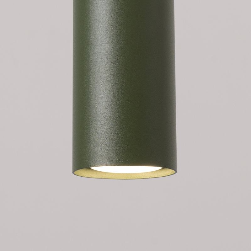 Bergmundur - Light Stainless Steel Pendant, 13cm W x 14cm D, Green, 2 Lights