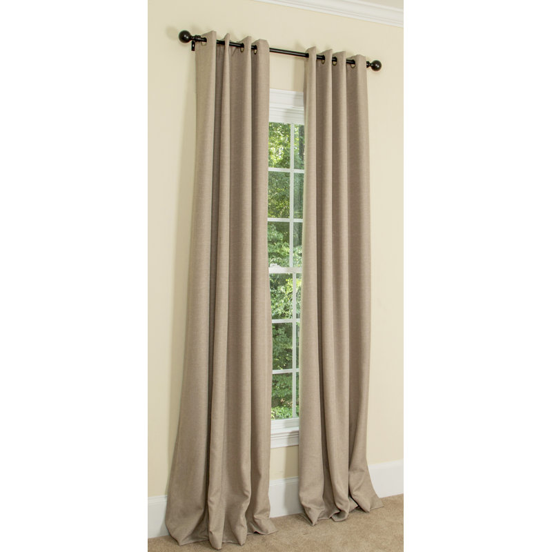 Desai Blackout Liner Pair, 50" W x 63" L, Creamy Mocha