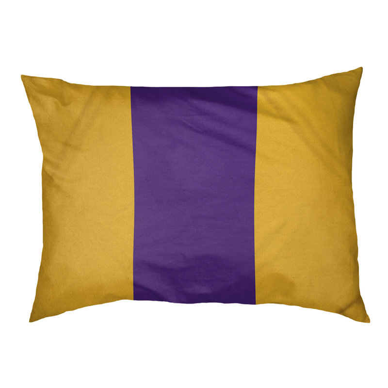 Polyester Pet Bed, Large (50" W x 40" D x 7" H), Gold/Purple