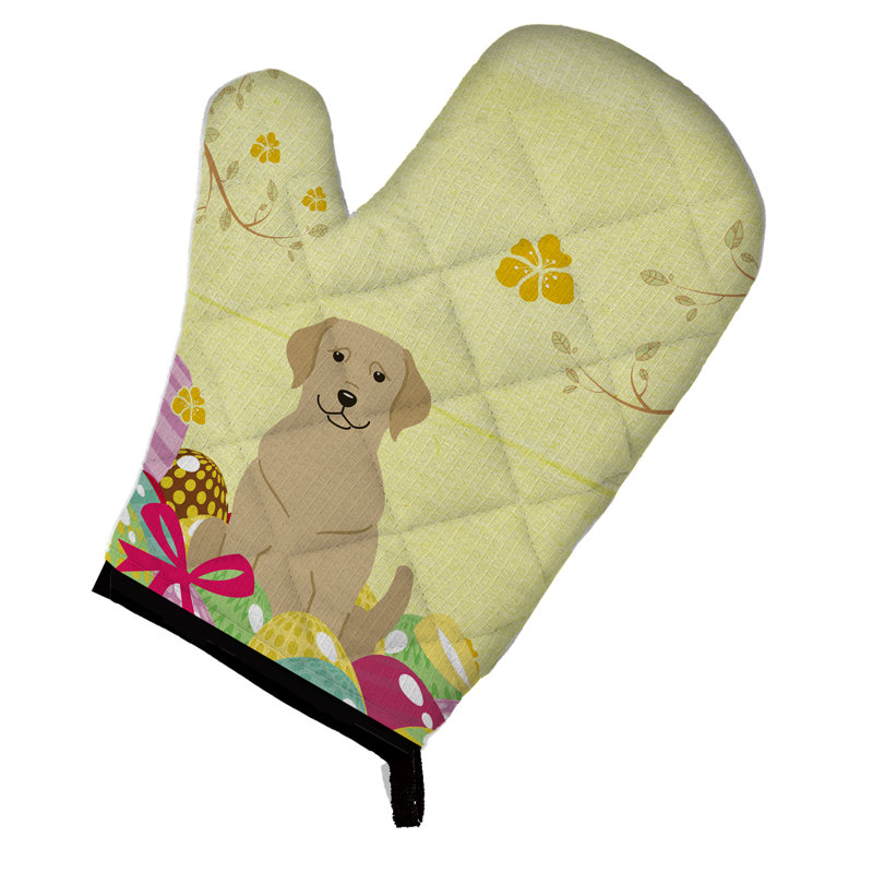 Caroline's Treasures Oven Mitt, Yellow/Beige