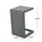 CAPE CORAL ALU C-SHAPED TABLE-596042577