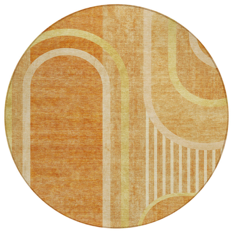 Tapis extérieur rond 8 po