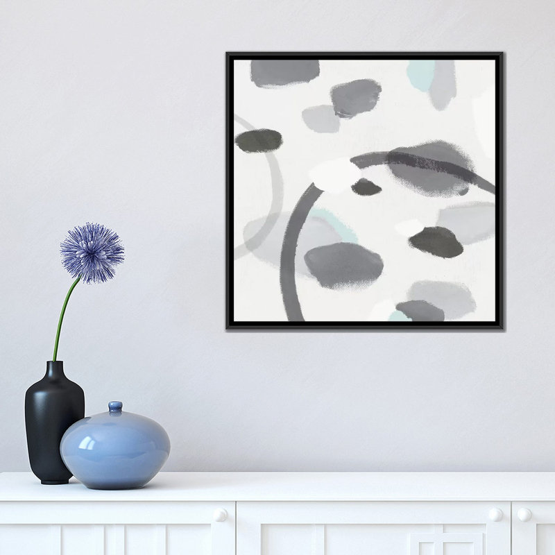 Impression sur toile, H 18 po x l 18 po x P 1,5 po, Toile avec cadre noir, Pas de tapis