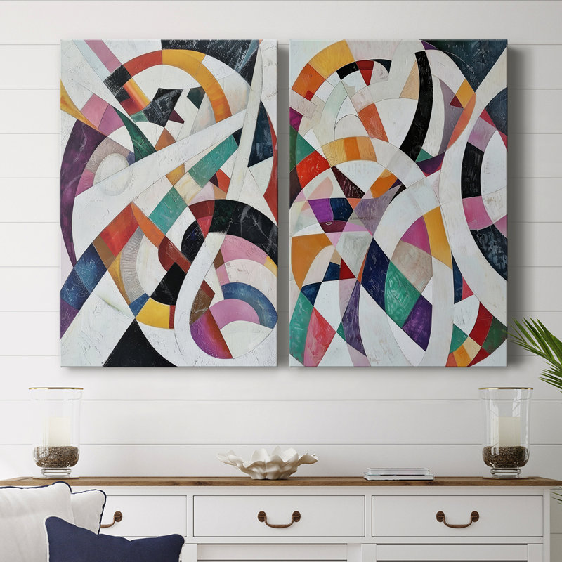 ABSTRACT Series LXIV - Toile tendue avec châssis de qualité supérieure - Prêt à être accroché
