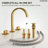 Widespread Bathroom Faucet 3 Hole, 2-handle Bathroom Sink Faucet with Drain Assembly-116321983