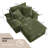 Compression Corduroy Chaise Lounge Chair with Ottoman, No Assembly-496329430