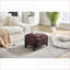 Light Luxury Red Polyester Coffee Table for Bedroom and Living Room, Easy Assembly, Space-Saving-304372520