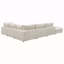 Canapé modulaire rembourré avec coussins réversibles 6 pièces Rhette Beige-1239242983