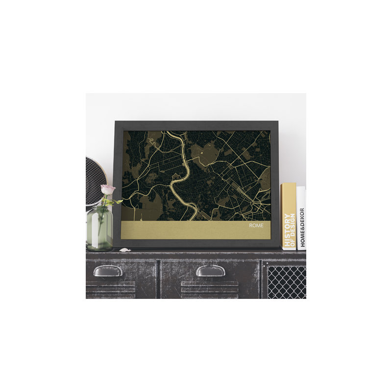 Single Picture Frame Print, Black