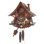  One Day Cuckoo Clock 9.8" H Man Chopping Wood with Deer and Hand-carved Trees
