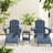 Dalson 5-Piece Plastic Adirondack Chair with Side Table and Ottomans-95981044