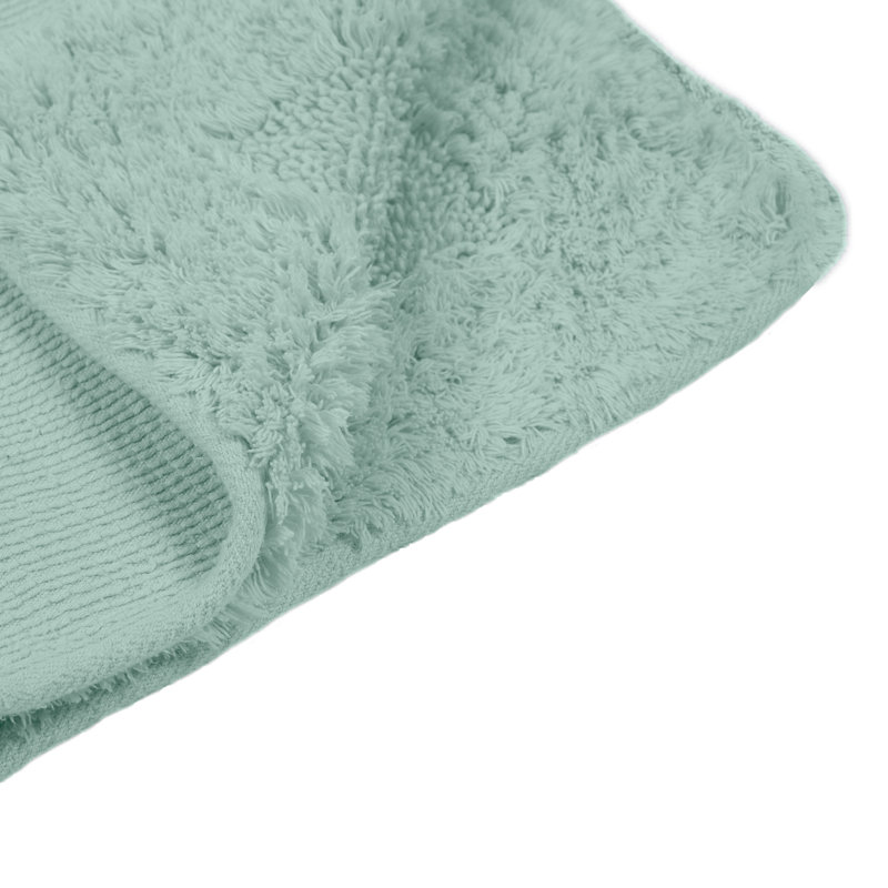 Glean Non-Slip Bath Rug, Aqua Green