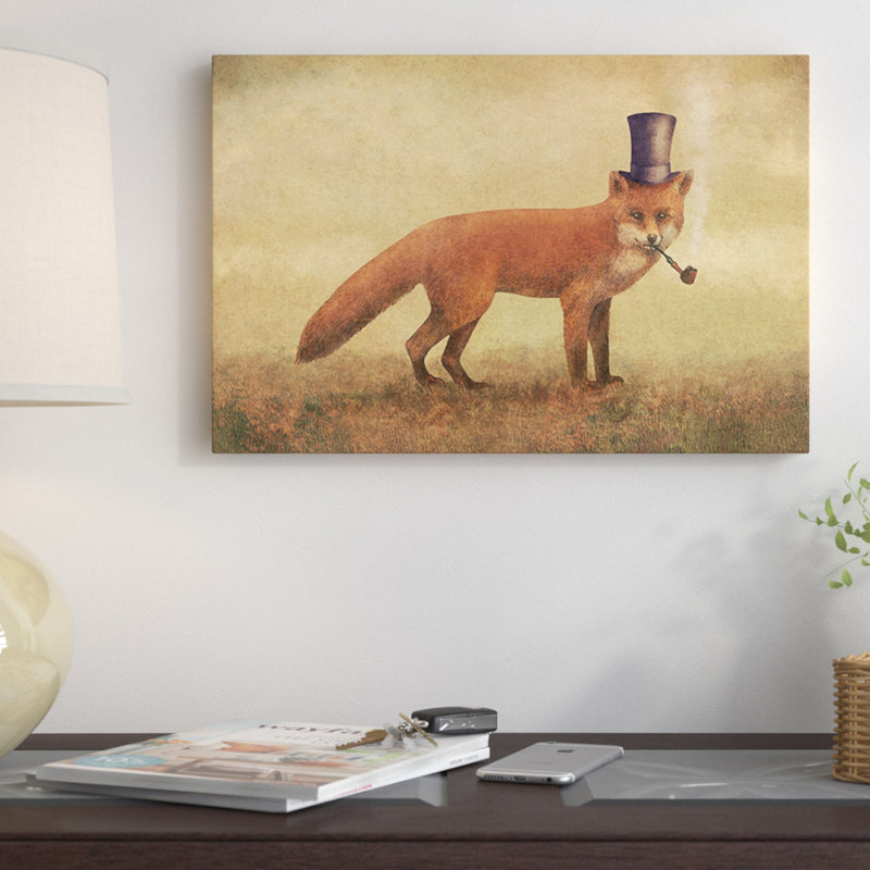 «Crazy Like A Fox» par Terry Fan - impression sur toile tendue, H 18 po x l 26 po x P 1,5 po
