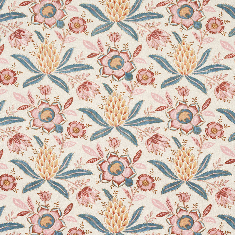 Lafayette Botanical Fabric, Rosso Antico