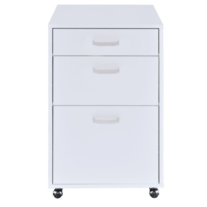 Classeur ACME Coleen, ultrabrillant et chrome 92450, Blanc