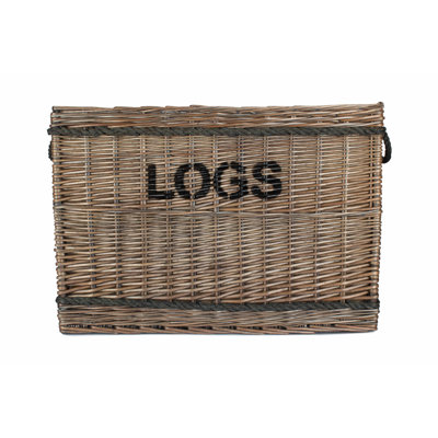Jacqueline Wicker Jumbo Lined Log Basket