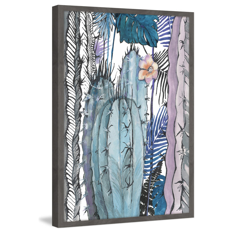Cactus Party - Single Picture Frame Print, 91 cm H x 61 cm W