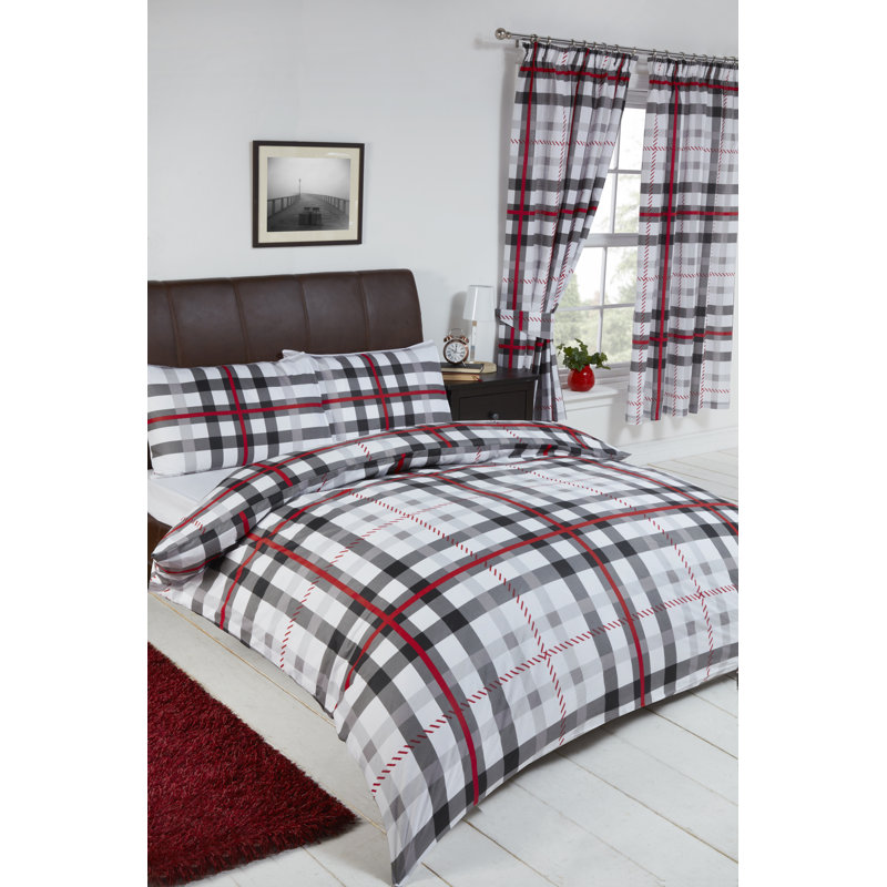 STANFORD Haden 132 TC Duvet Cover Set, Mauve, Single Duvet Cover + 1 Standard Pillowcase