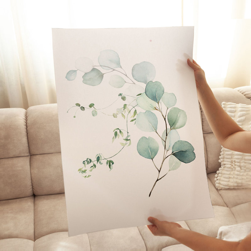 «Botanical Watercolor», reproduction d'art moderne sans cadre III, H 14 po x l 11 po