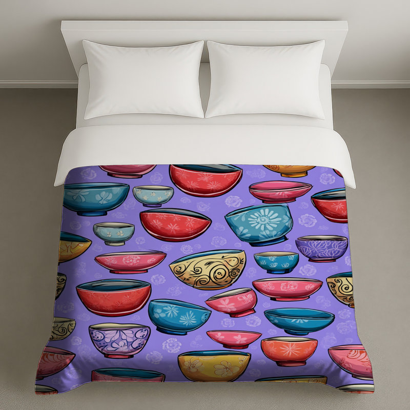 Housse de couette Bowls Bedding Kitchen Bohemian, Grand lit